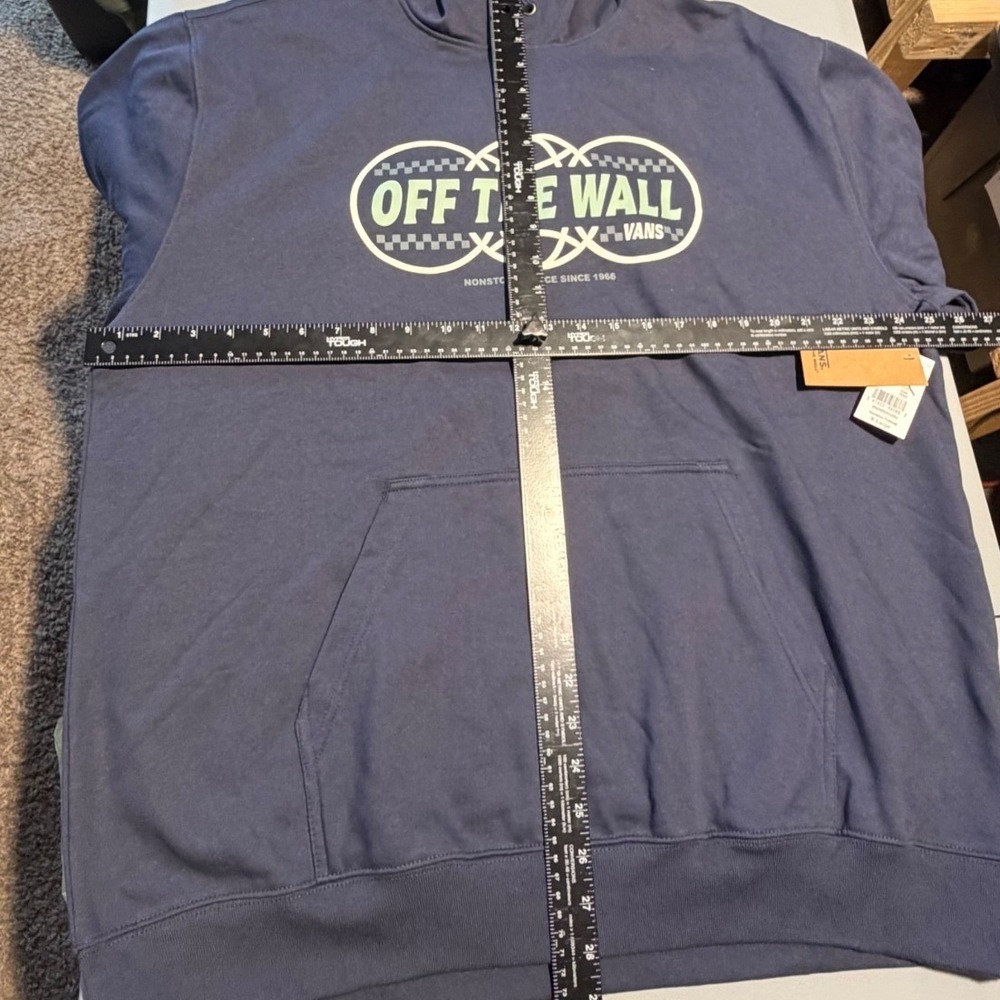 Vans Off The Wall Nonstop Pullover Hoodie Navy Blue Men's Size XL NEW - Picture 5 of 9